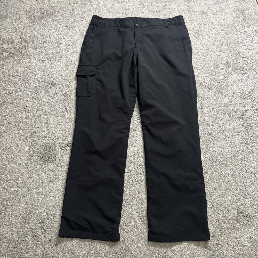 Eddie Bauer Cargo Hiking Pants Women 16 Travex Fleece Lined Black